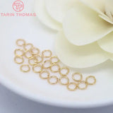 24K Real Jump Rings Split Rings High Quality Assorted Sizes for Jewelry Making