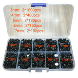 3660Pcs Doll Eyes Plastic Safty Eyes For DIY Plush Toys Bear Amigurumi Doll