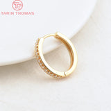 2PCS 20MM Round Earring Hoop Clasp DIY Jewelry Findings