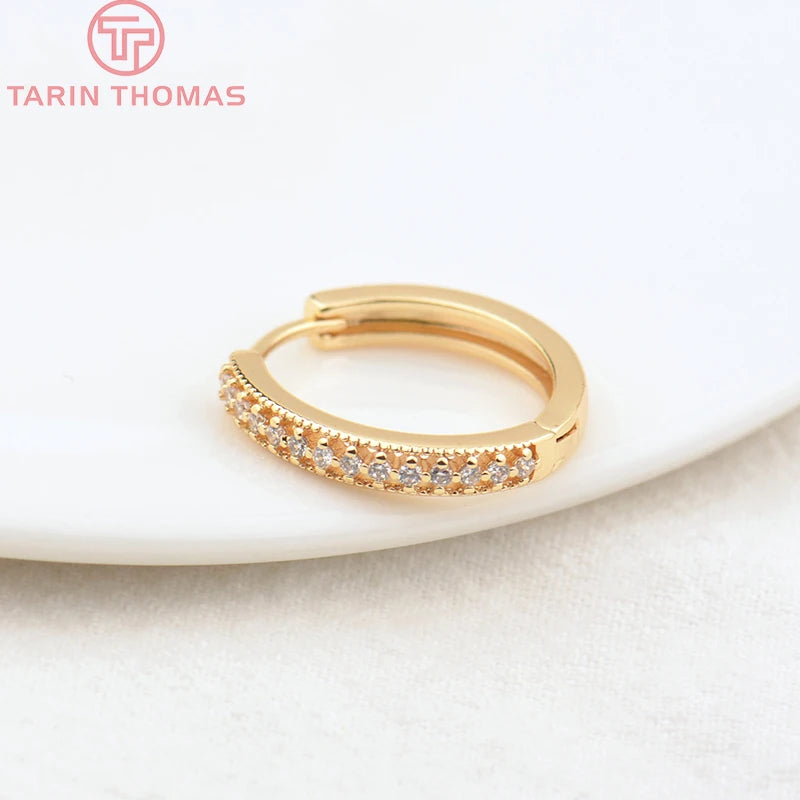 2PCS 20MM Round Earring Hoop Clasp DIY Jewelry Findings