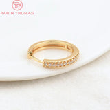 2PCS 20MM Round Earring Hoop Clasp DIY Jewelry Findings