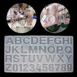 36PCS Jewelry Making Tool Alphabet Letters Numbers DIY Silicone Mould