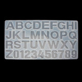 36PCS Jewelry Making Tool Alphabet Letters Numbers DIY Silicone Mould