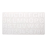 36PCS Jewelry Making Tool Alphabet Letters Numbers DIY Silicone Mould