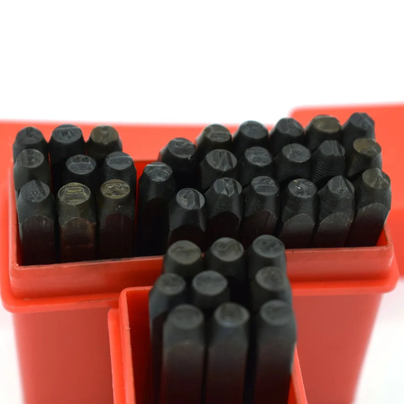 36PCS Letter Number Metal Punch Stamp Set for Jewelry Plastics Leather