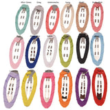 36PCS Ribbon Band Foldover Hairclip Boutique Snap Clips Hair Accessories