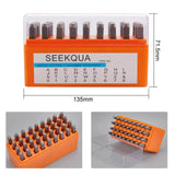 36PCS Tamping Punch Tool Set Alphabets Numbers Printing Steel Punch