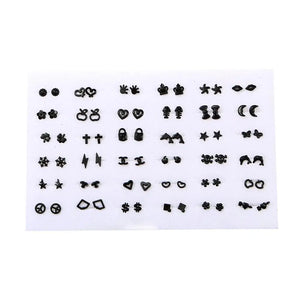 36 Pairs Mix Style Small Earrings Sets for Kids Birthday Party Jewelry Gift