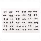 36 Pairs Mix Style Small Earrings Sets for Kids Birthday Party Jewelry Gift
