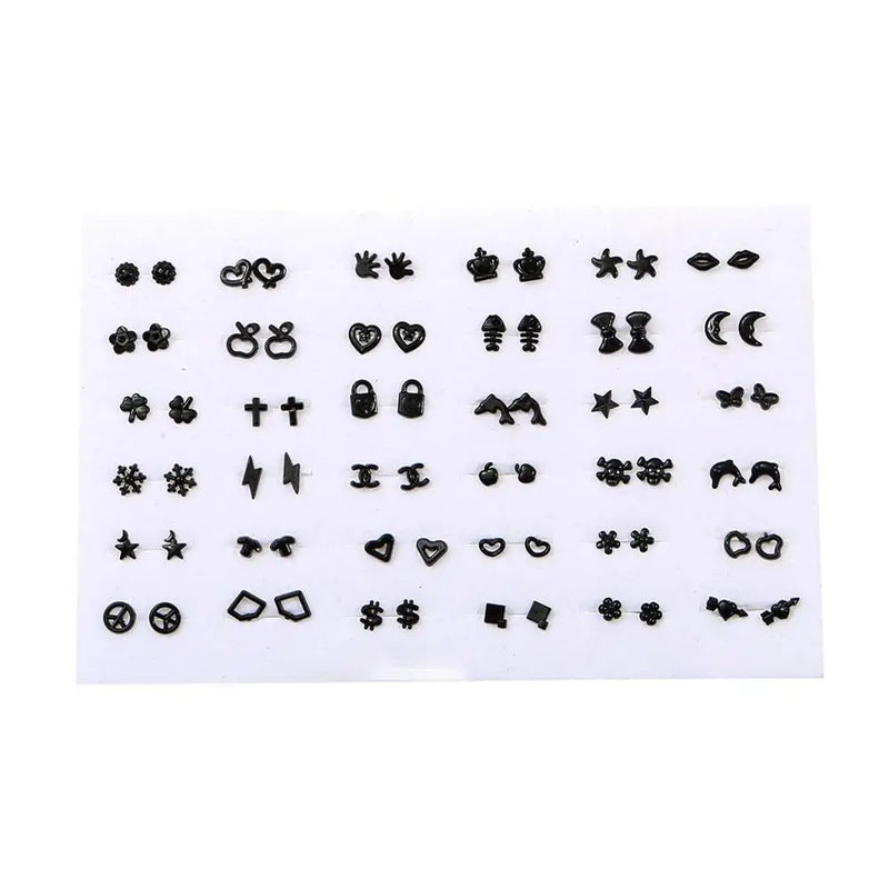 36 Pairs Mix Style Small Earrings Sets for Kids Birthday Party Jewelry Gift