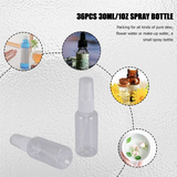 36Pcs 30Ml/1Oz Mini Fine Spray Bottles Refillable Clear Plastic Travel Size