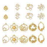 36Pcs Alloy Flower Charms for DIY UV Resin Jewelry Making