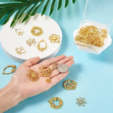 36Pcs Alloy Flower Charms for DIY UV Resin Jewelry Making