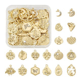 36Pcs Alloy Moon Star Pendant for DIY Earrings Necklace Making