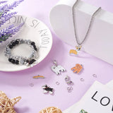 36Pcs Dog Enamel Charms Alloy Enamel Corgi Animal Pet Pendants DIY