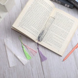 36Pcs Crystal Epoxy Bookmark Mold Silicone Resin Jewelry With Tassel
