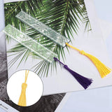 36Pcs DIY Crystal Epoxy Blank Bookmark Mold with Tassel
