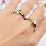 36Pcs Zircon Stainless Steel Rings Mix Styles Wedding Engagement Jewelry