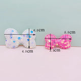 36Pcs Sequin Bowknot Applique DIY Clothes Hat Sewing Hair Clip Patches