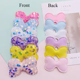 36Pcs Sequin Bowknot Applique DIY Clothes Hat Sewing Hair Clip Patches