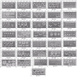 36Pcs Mini Nail Art Silicone Mold Acrylic Gel Resin Jewelry Making Tools