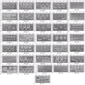 36Pcs Mini Nail Art Silicone Mold Acrylic Gel Resin Jewelry Making Tools