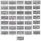 36Pcs Mini Nail Art Silicone Mold Template for Resin Jewelry Making Tools