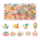 36Pcs Ocean Resin Charm Sea Animal Crab Octopus Resin Pendants DIY