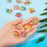 36Pcs Ocean Resin Charm Sea Animal Crab Octopus Resin Pendants DIY