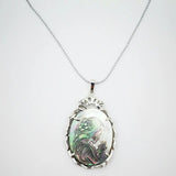 36X56MM Mermaid Beauty Oval Alloy Bead Pendant