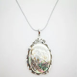 36X56MM Mermaid Beauty Oval Alloy Bead Pendant