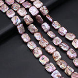 Baroque Pearl Beads Freshwater Rectangle 15x18mm