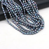 3-4mm Rice Shape Pearl Beads Freshwater Pearls for Jewelry Making