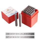 36pc Metal Stamps Number 0-8 Letter A-Z Stamp Tools for Metal Wood Leather DIY