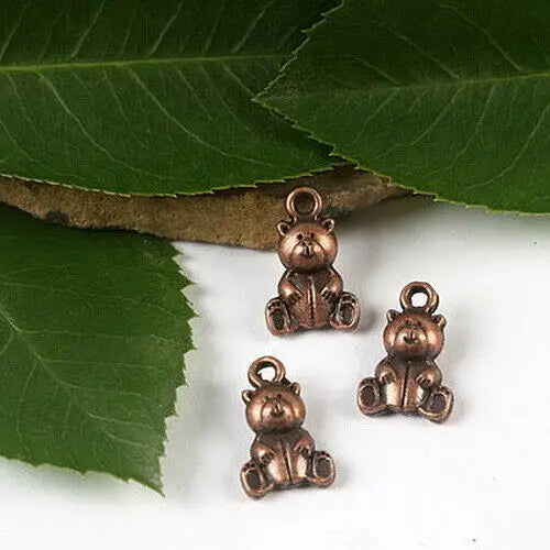 36pcs Cute Little Bear Charms for Jewelry Making