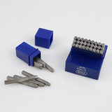 36pcs Alphabet Number Stamping Punch Steel Die Letter&Digital Stamp Kit