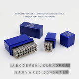 36pcs Alphabet Number Stamping Punch Steel Die Letter&Digital Stamp Kit