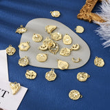 Baroque Style Alloy Pendant Charms for DIY Jewelry, 36pcs