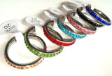 Colorful Zircon Stainless Steel CZ Wedding Ring