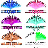 36pcs Ear Tunnels Pierces Gauges Mix Size 1.6mm-10mm Acrylic Ear Expanders