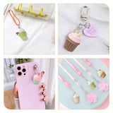 36pcs Mini Cupcake Resin Pendants Food Charms for DIY Jewelry Earrings Keychain