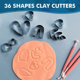 36pcs Polymer Clay Earring Cutters Set - DIY Earrings Making Kit