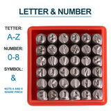36pcs Iron Letter Alphabet A-Z Number 0-8 Seal Stamp Set for DIY Making