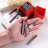 36pcs Iron Letter Alphabet A-Z Number 0-8 Seal Stamp Set for DIY Making