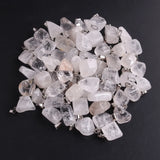 36pcs Natural Crystal Quartz Stone Pendant for Jewelry Making Healing Chakra