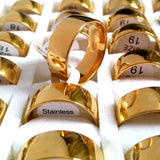 High Polished Stainless Steel Rings Plate Wedding Jewelry