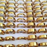 High Polished Stainless Steel Rings Plate Wedding Jewelry