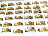 Stainless Steel Heart Rings Couples Gift Set