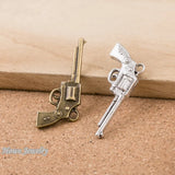 36pcs Vintage Gun Weapon Charms for European Style DIY Jewelry D081