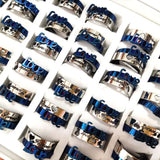 Romantic Love Couples Ring Wedding Engagement Rings Stainless Steel